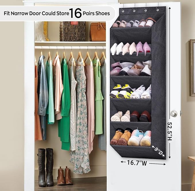 SLEEPING LAMB Over The Door Shoe Organizer - Image 2