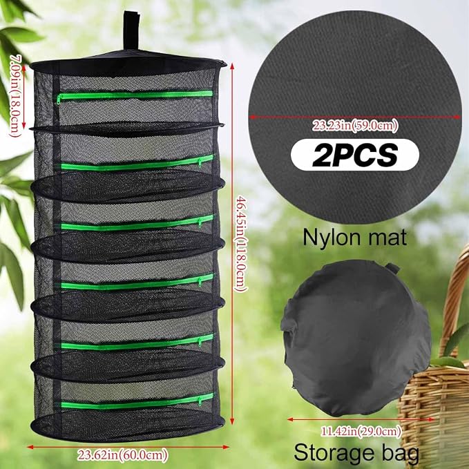 6 Layer 24" Herb Drying Rack Hanging - Image 2