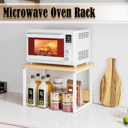 MARTY Countertop Organizer, 17.1"x12.4", Cabinet Organizer Microwave Stand | - Image 4