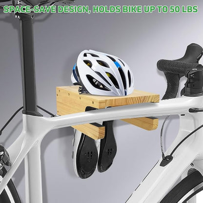 Wooden Bike Wall Mount Rack - Image 4