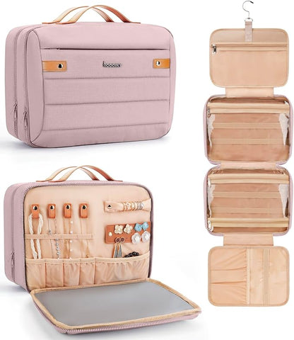 Women's Hanging Toiletry Bag, Waterproof Travel Cosmetic Organizer by COOSKY