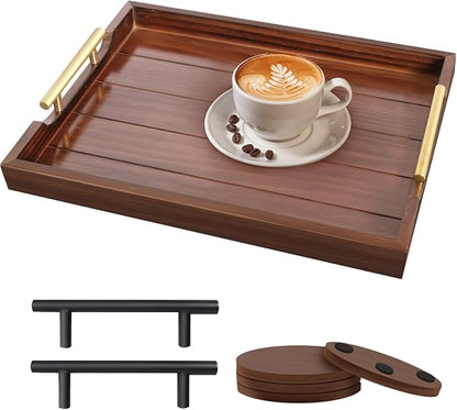 SXNOWS Large Wooden Serving Tray by Sxnows