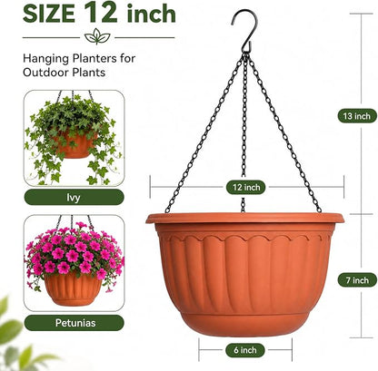 YIKUSH 12 Inch Hanging Planters - Image 2