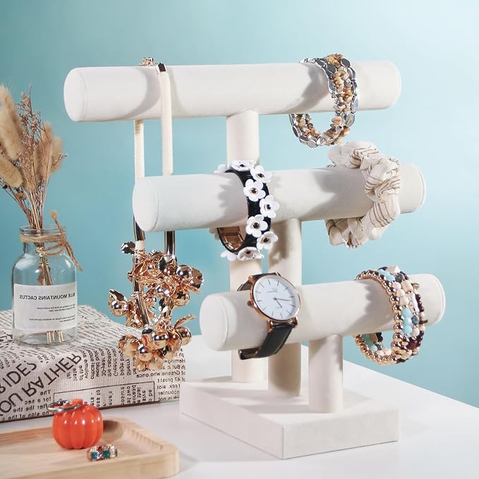 T-Bar Bracelet Holder Stand, Bracelet Jewelry Organizer Stand, Bangle Bracelet - Image 3