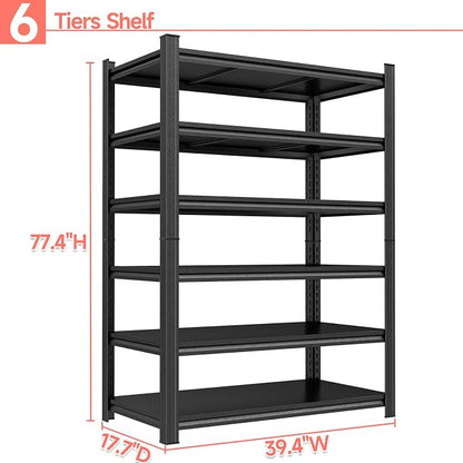 Garage Storage Shelves, 5 Tier Shelving Unit, 40 inch Wide, 18” Deep, 78” Tall - Image 3