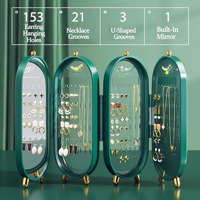 Foldable Earring Holder Jewelry Organizer Box - Image 3