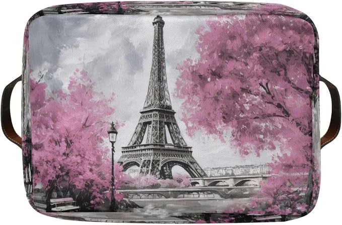 Oil Painting Paris Foldable Storage Basket - Image 8