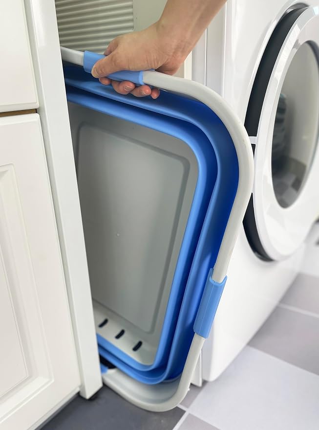 SAMMART 42L Collapsible Plastic Laundry Basket - Image 2