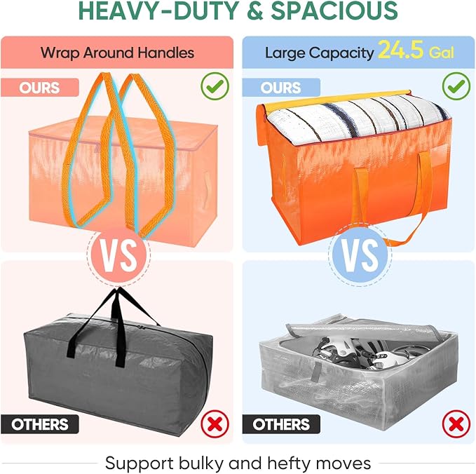 BALEINE 6-Pack Oversized Moving Bags - Image 3
