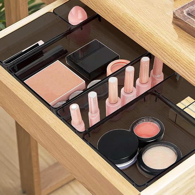 16 PCS Drawer Organizer Set, 5 Varied Size Bathroom and kitchen Drawer cabinet - Image 5