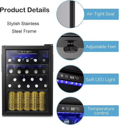 Antarctic Star 16 Bottle Wine Cooler/Cabinet Beverage Refrigerator Small Mini - Image 4