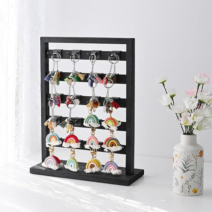 Ikee Design Free Assemble 2 Pcs Set Wooden Jewelry Display Rack - Image 7