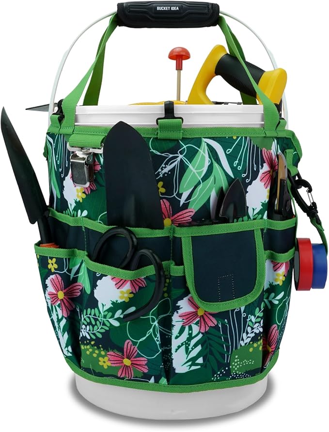 KUNN Bucket Tool Organizer 5 Gallon 18-Pocket Gardening Tool Bag by KUNNWORKGEAR