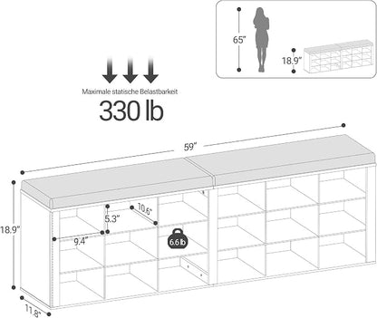 Hzuaneri Shoe Storage Bench - Image 2