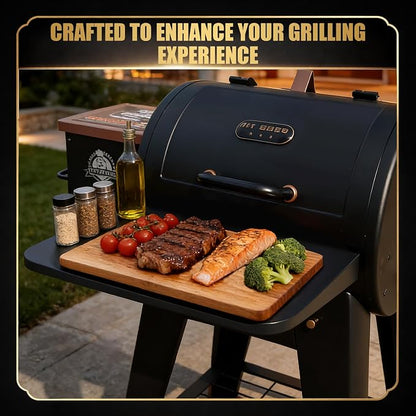 QuliMetal Foldable Front Shelf for Pit Boss Lexington 500, 19.45" Grill Front - Image 5