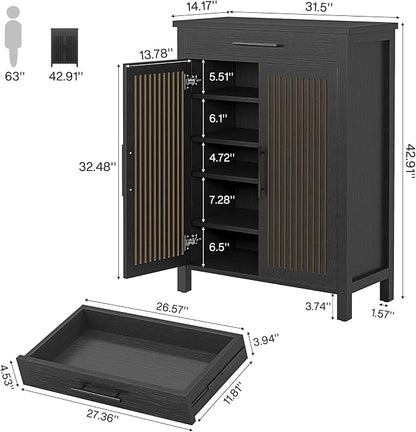 Tribesigns Shoe Cabinet, 5-Tier Shoe Storage Cabinet - Image 2