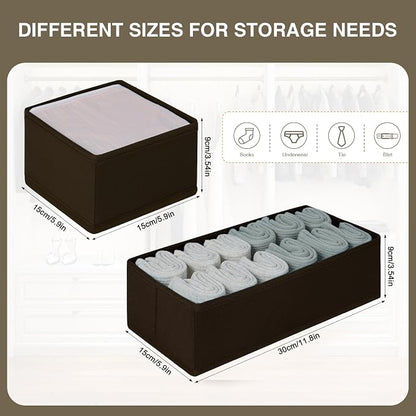 DIMJ Drawer Organizer Clothes, Underwear Drawer Organizer, Fabric Drawer - Image 5