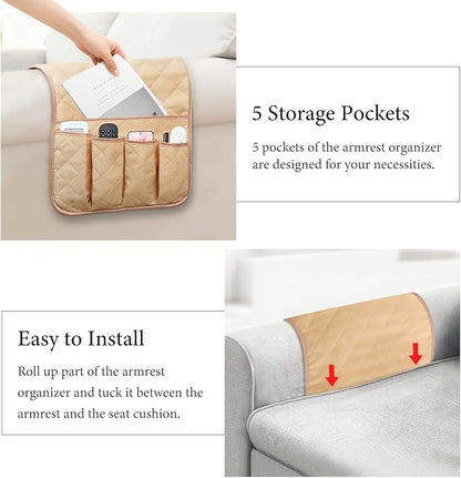 Armchair Caddy for Recliner, Couch Caddy Storage Organizer - Image 6