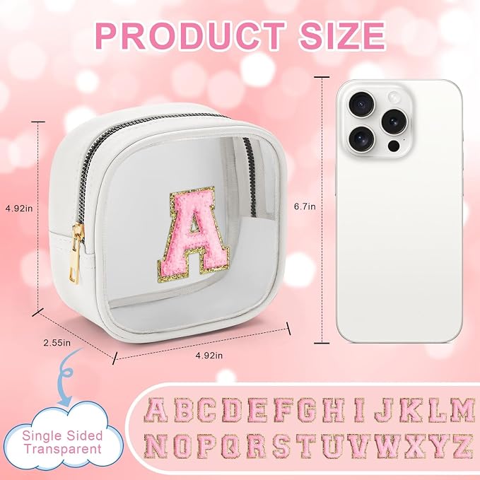 YOOLIFE Initial Make Up Bag Travel Toiletry Bag - Image 3