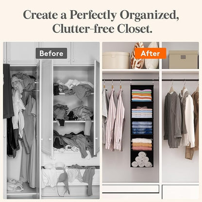 Lifewit 5 Tier Hanging Closet Organizer and Storage - Image 7