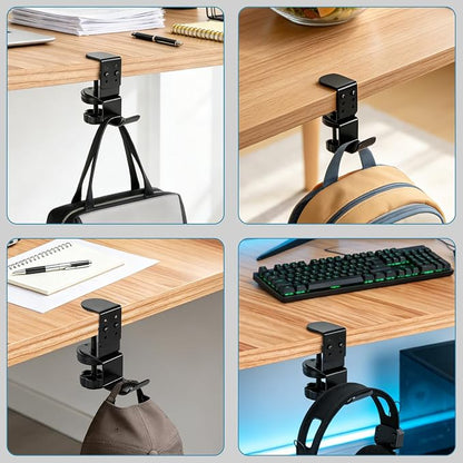 MYITYARD Clamp Mug Hooks Under Desk, Clip On Hook Cup Holder, Desktop Hanging - Image 8