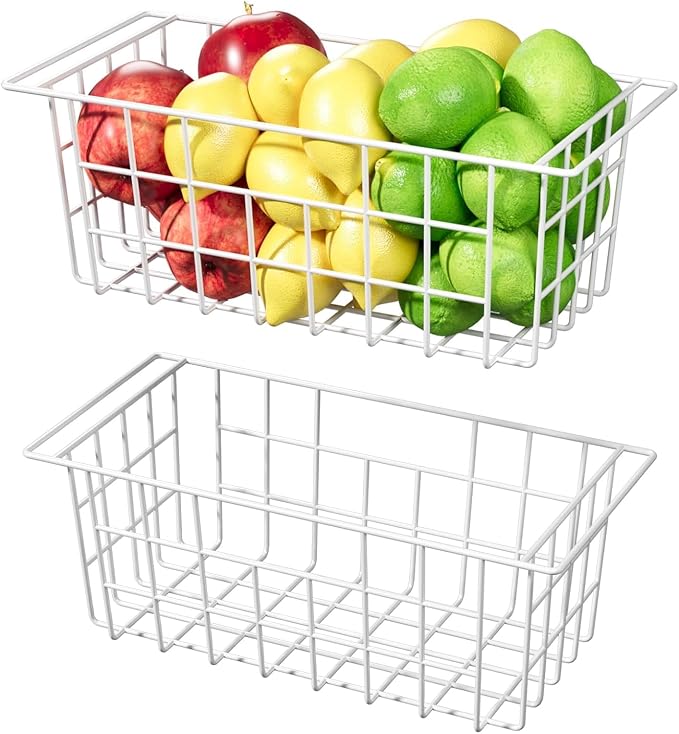 Slideep Chest Freezer Organizer Bins 16.5 Inch, Deep Upright Freezer Baskets - Image 2