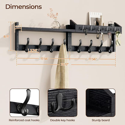Evermagin 35" Coat Rack Wall Mount - Image 2
