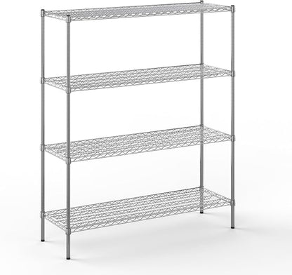 18" Deep x 54" Wide x 64" Height Wire Shelving Kit | 4-Tier | NSF Commercial by Regal+Altair