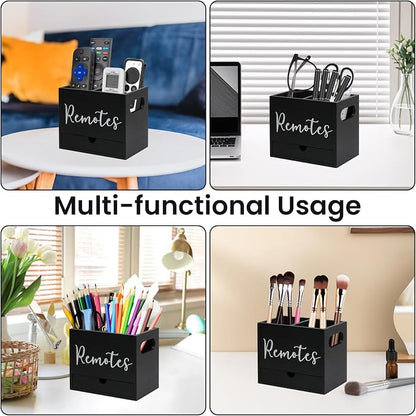 Remote Control Holder, Wooden TV Controller Holder, Desk Organizer - Image 4