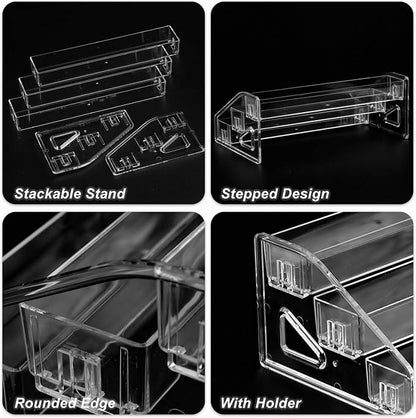 Nail Polish Organizer Clear Acrylic Eyeglasses Display Holder Essential Oil - Image 5