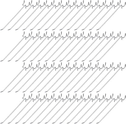 Funrous 100 Pack Peg Board Hooks Stainless Steel Pegboard Hooks Shelving by Funrous