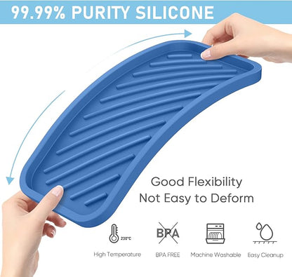 EG-SIPRO Silicone Sponge Holder, Large 10" Kitchen Sink Organizer Tray - Image 3