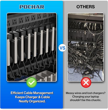 POCHAR Fully Assembled 30 Unit Device Charging Station - Image 6