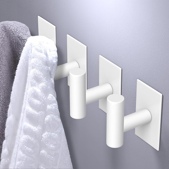 VAEHOLD Wall Towel Hooks, Heavy Duty Sticky Holder Waterproof Towel Hooks - Image 2