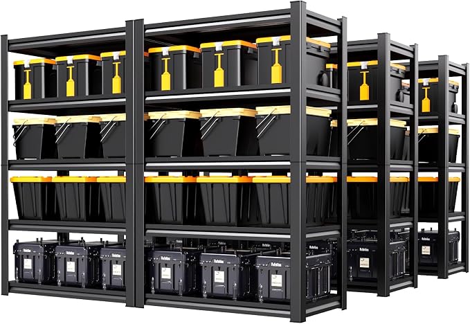 Set of 6 Heavy Duty Garage Shelving Unit, 71.2" H x 35.4" W x 16" D, 5-Tier by AOAORGG