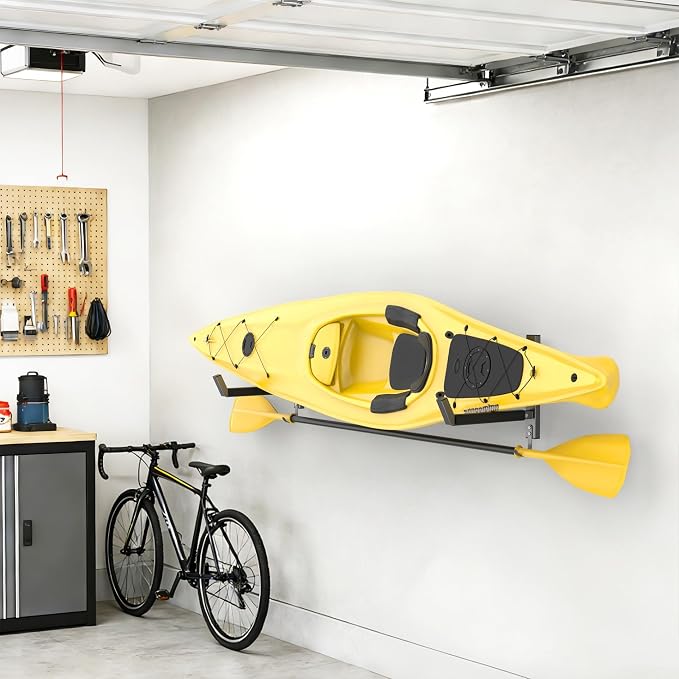 WALMANN Wall Mount Kayak Rack for Garage, Heavy-Duty Kayak Storage Hangers - Image 2