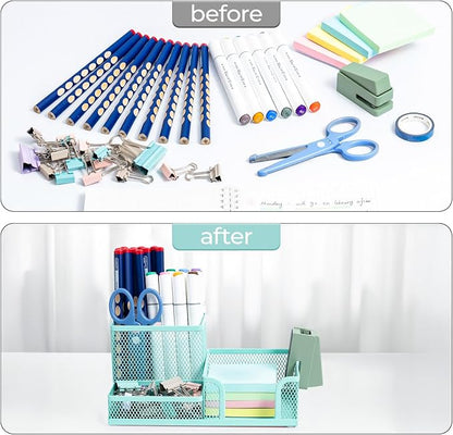 M&G Mesh Pen Holder Desk Organizers Pencil Holder - Image 5