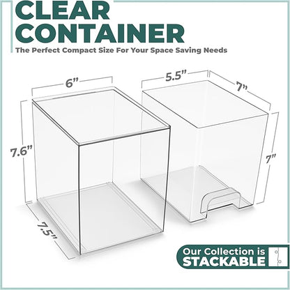 Sorbus Acrylic Storage Containers - Image 3