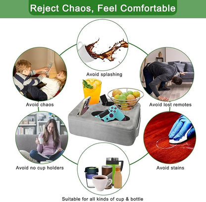 Couch Bed Cup Holder Pillow, Nisdoing 5 Hole Couch Drink Holder! Keep Drinks - Image 6