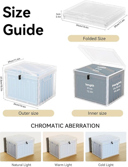 Oterri Plastic File Box with Lid - Image 2