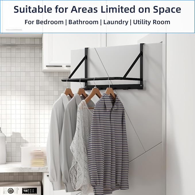 CHJgroup Over The Door Clothes Hanger, Metal Clothes Rack - Image 5