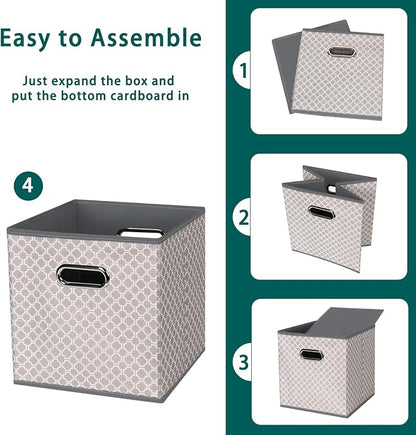 Fabric storage bins Cubes, Fabric Cube Organizer - Image 6