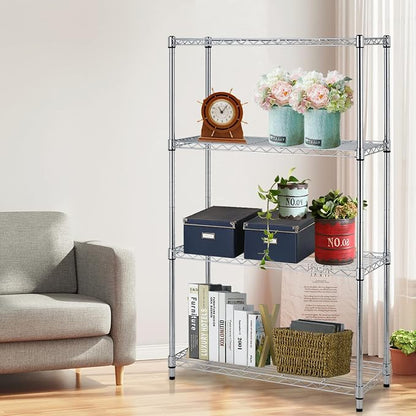 NChanmar 4 Tier Wire Shelving Unit Storage Shelves Shelf Organizer 54"x36"x14" - Image 2