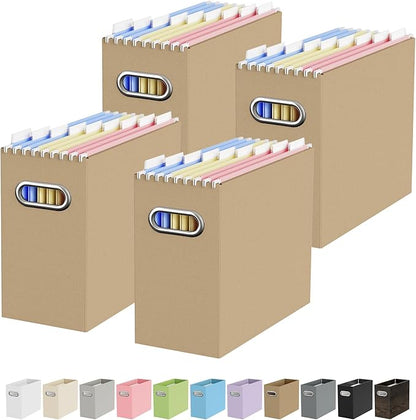 Portable Collapsible Cardboard File Box by Oterri