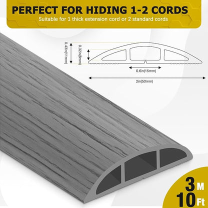 Floor Cord Cover 10FT Cord Covers - Image 2