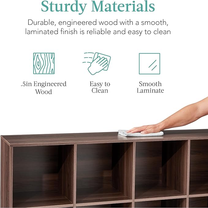 Best Choice Products 8-Cube Storage Organizer, 11in Shelf Opening, Display Shelf - Image 6
