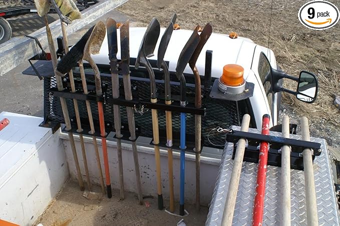 LockJaw Heavy Duty Steel 4 Hole Shovel Holder by Unknown