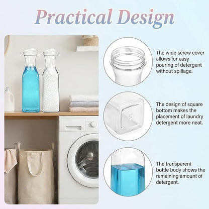 Goaste 4 Pack Laundry Detergent Dispenser, 54oz Laundry Soap Dispenser Bottle - Image 3