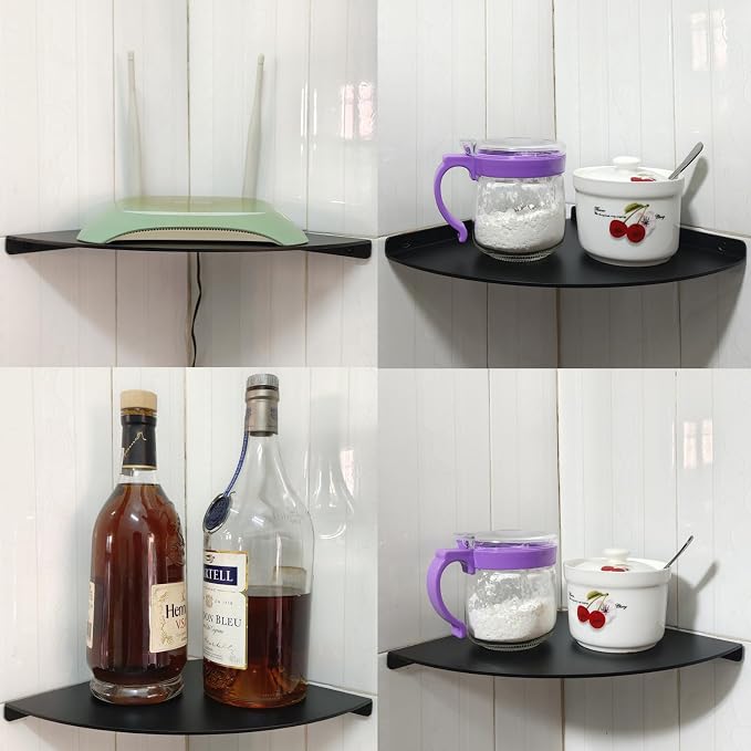 Corner Shelf, 3.0mm Aluminum Alloy Corner Shelf wall Mounted, - Image 4