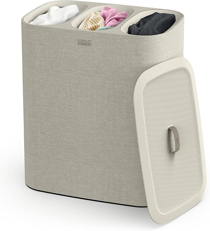 Joseph Joseph Tota Trio 90 liter/23.8 gallon Laundry Hamper Separation Basket by JosephJoseph